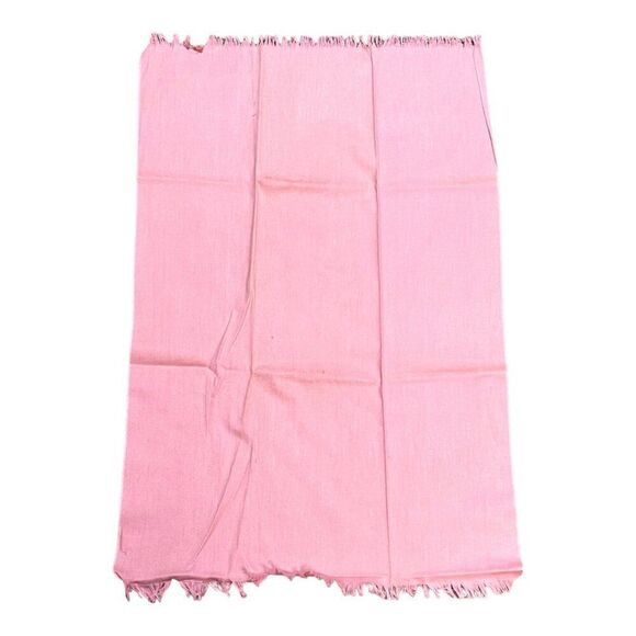 Fieldcrest Pink Kitchen Tea Towel 30" x 18" Cotton Rayon Linen VTG Made In USA - Picture 4 of 5